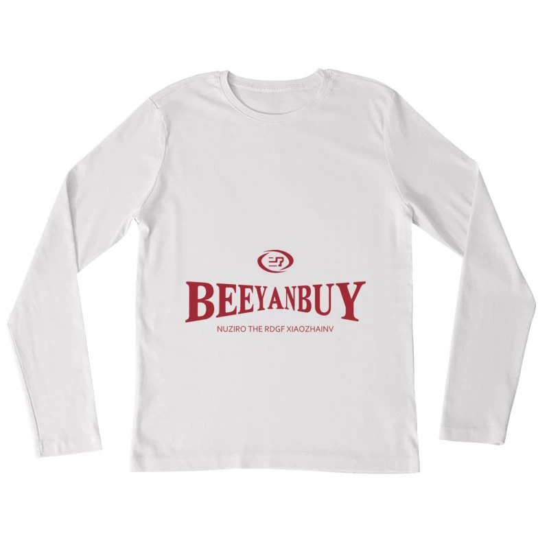 Beeyanbuy Mode Logo Damen Langarm T-Shirt