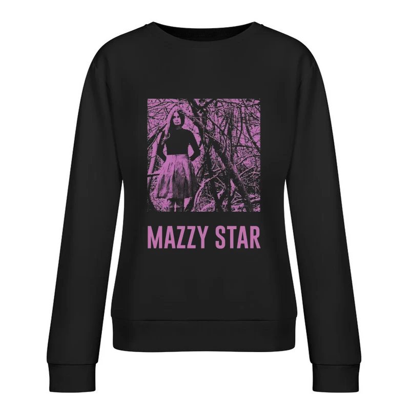 Mazzy Star Purple Female Pullover Sweatshirt