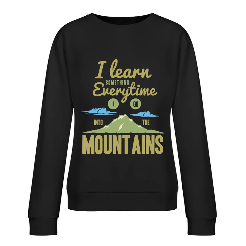 Apprendre dans les montagnes Femme Sweat-shirt à enfiler