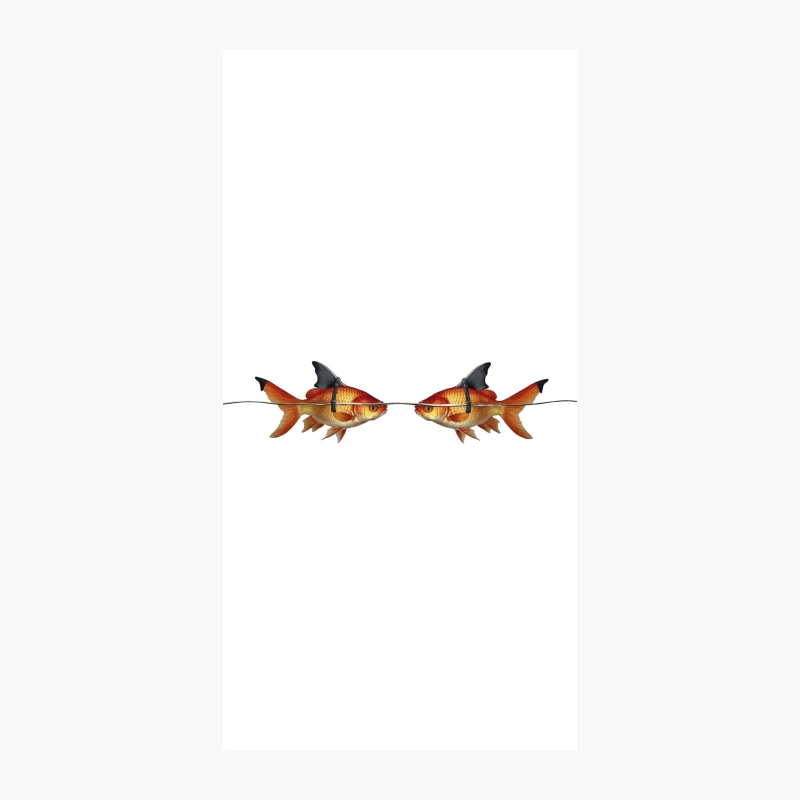 Shark-Finned Goldfish: A Whimsical Aquatic Hybrid iPhone Case
