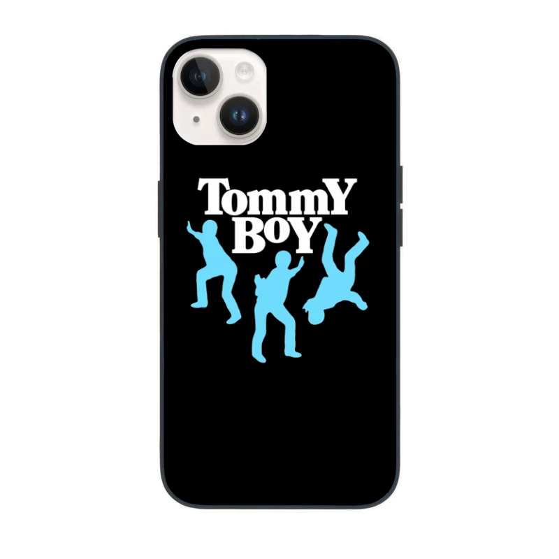 Tommy Boy Logo with Dancing Blue Silhouettes iPhone Case