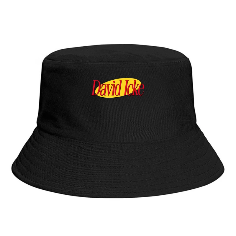 David Icke  90s Style Seinfeld Logo Bucket Hat