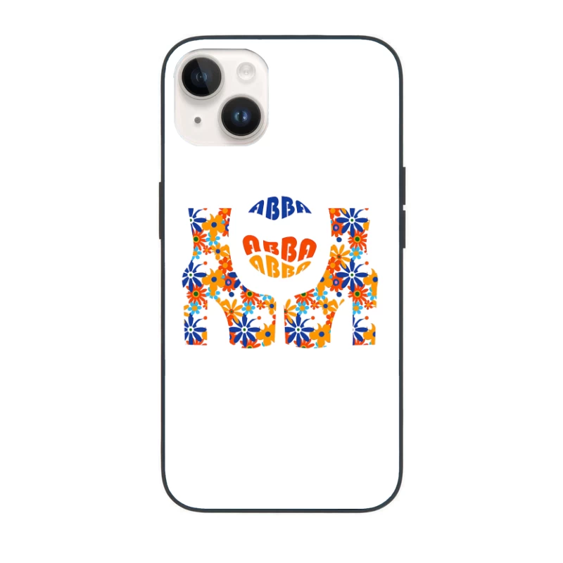 Abba Band Flowers Art iPhone Case