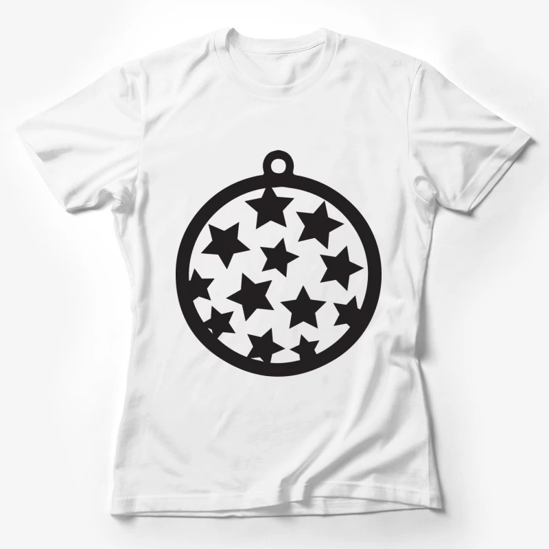 Boule de Noël étoilée Femme T-Shirt