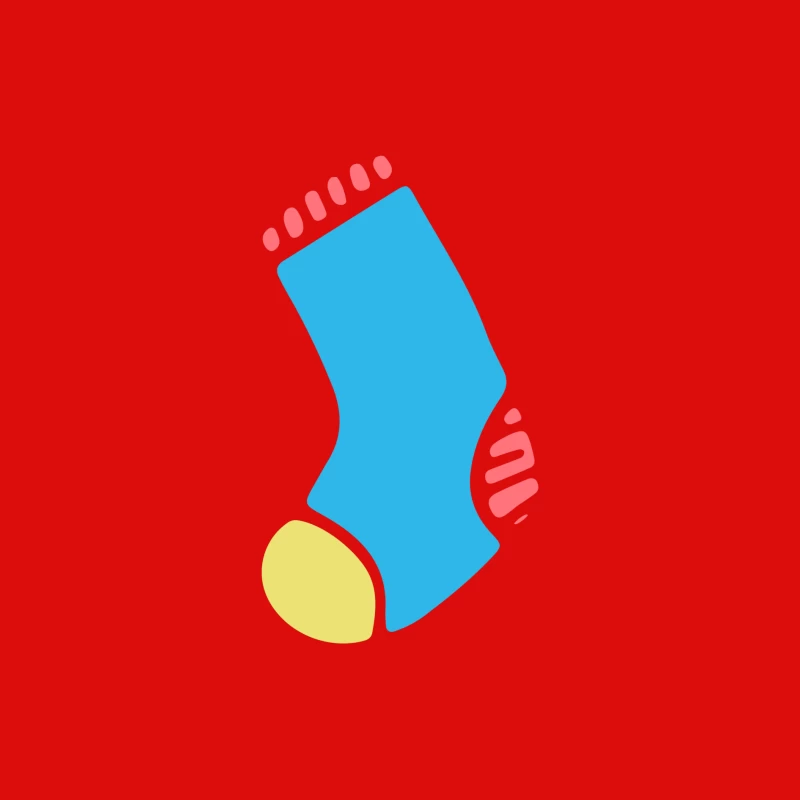 Chaussette bleue avec détails colorés Homme Débardeur