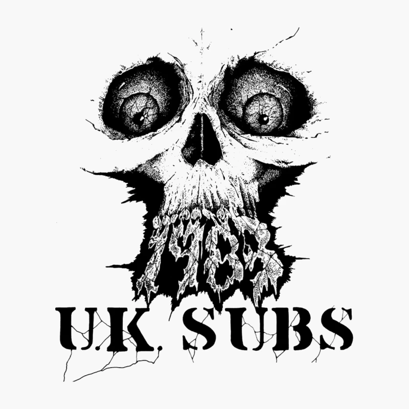 UK Subs Punk Rock Band Gothic Skull Logo Cotton Tote Bag