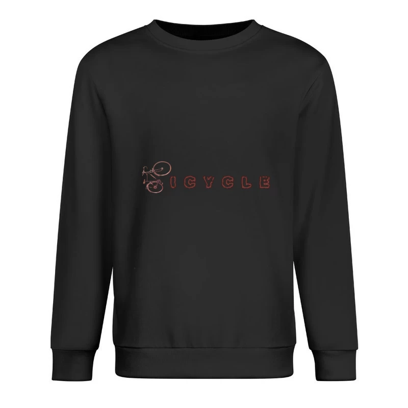 Rusty Vintage Bicycle Male Pullover Sweatshirt