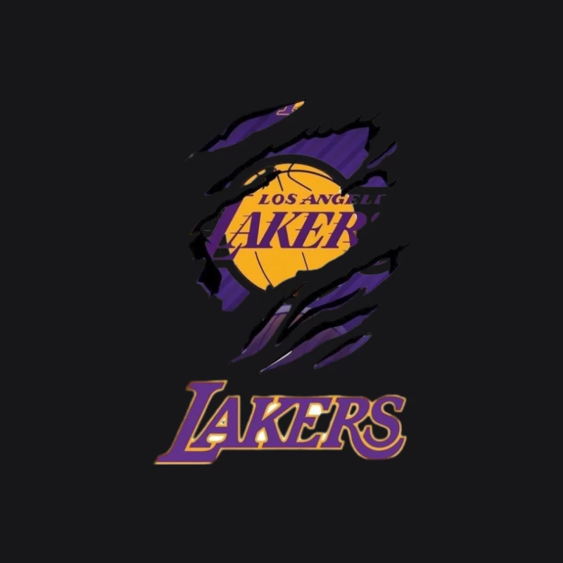 Logo des Los Angeles Lakers avec griffures Homme Sweat à capuche