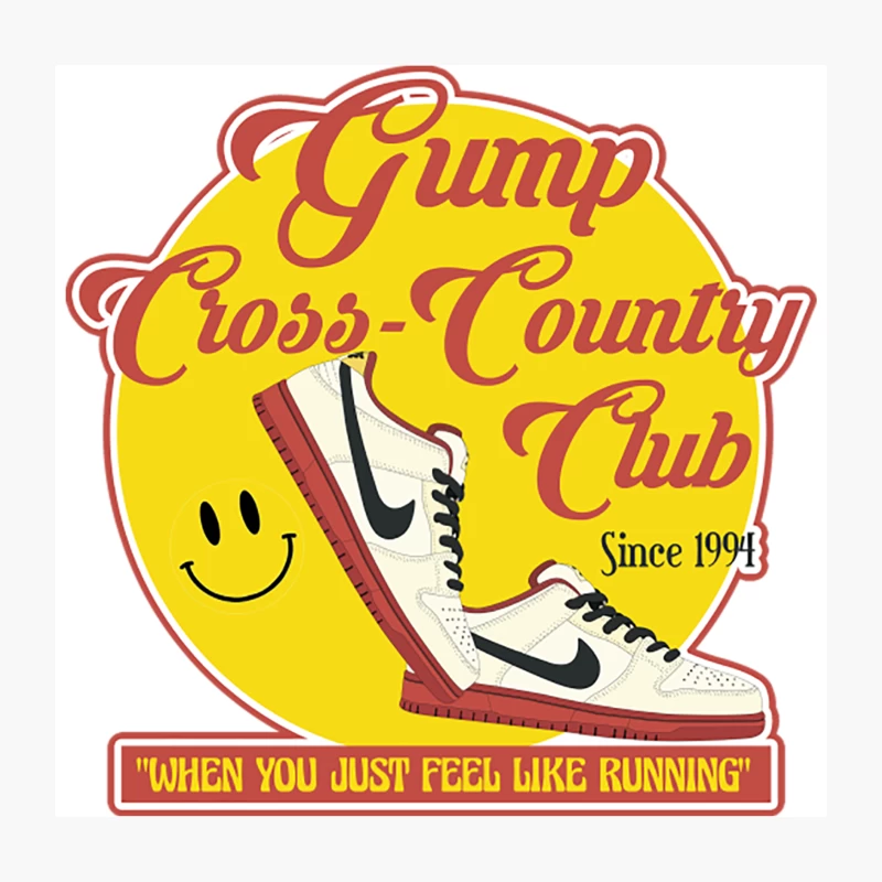 Forrest Gump Cross Country Club Throw Pillow