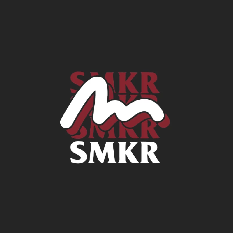 Logo SMKR avec lettre stylisée Homme Sweat-shirt à enfiler