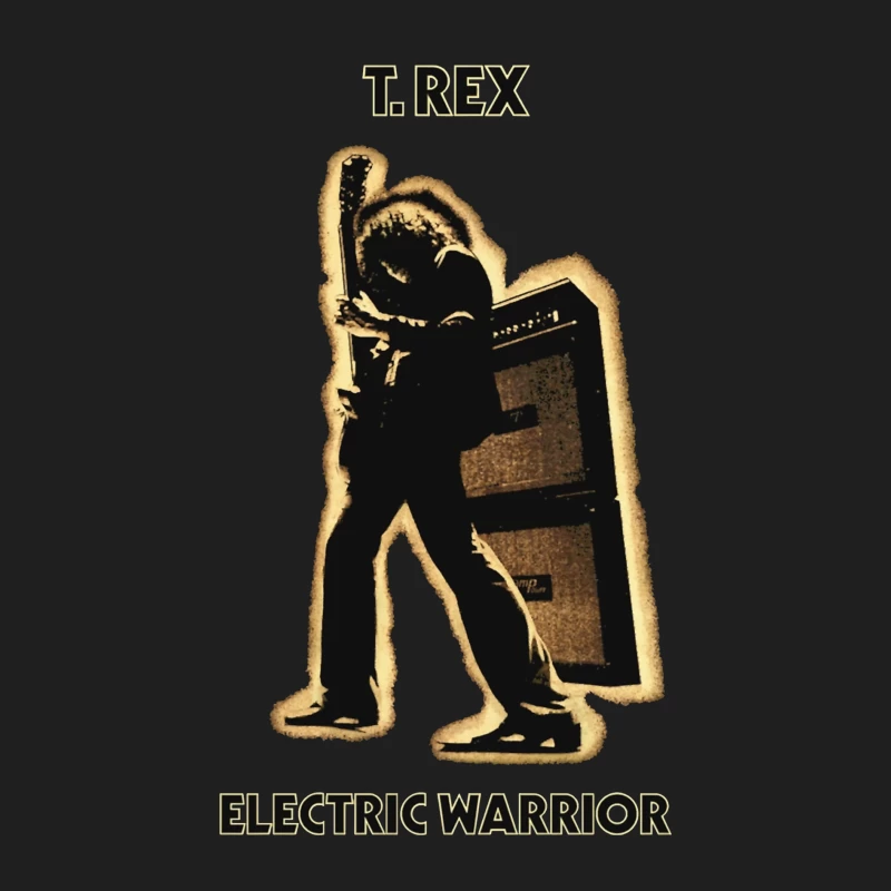 T.Rex 'Electric Warrior' Classic Rock Album Cover Silhouette Male Tank Top