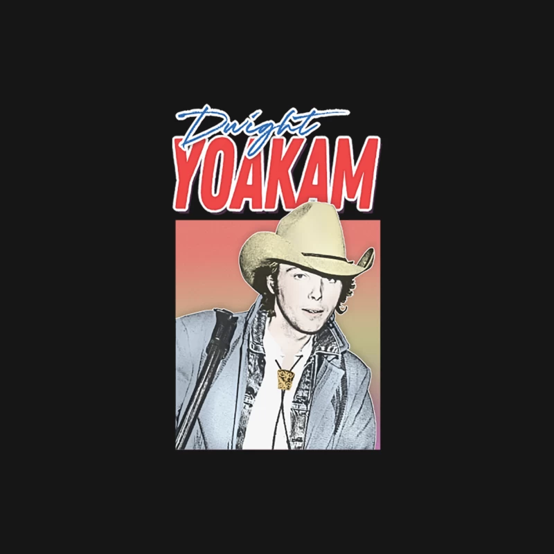 Dwight Yoakam  80s Styled Retro Fan Design Male Long Sleeve T-Shirt