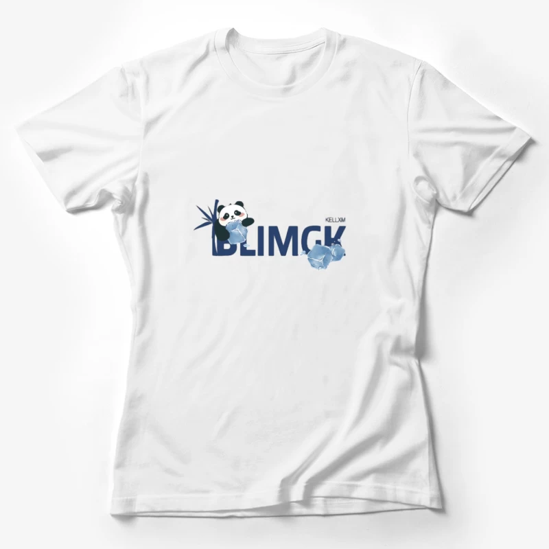 Logo Panda Mignon avec Glaçons Femme T-Shirt
