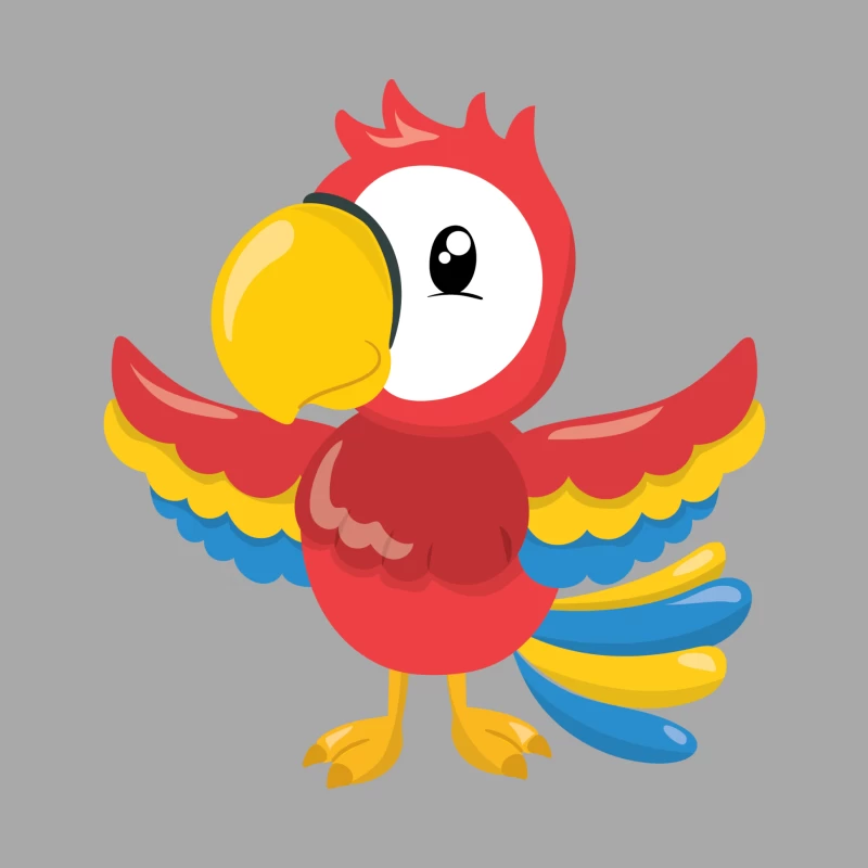 Perroquet coloré avec ailes ouvertes Homme Sweat à capuche
