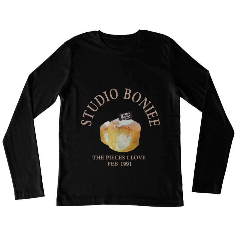 Studio Boniee Cupcake Logo Damen Langarm T-Shirt