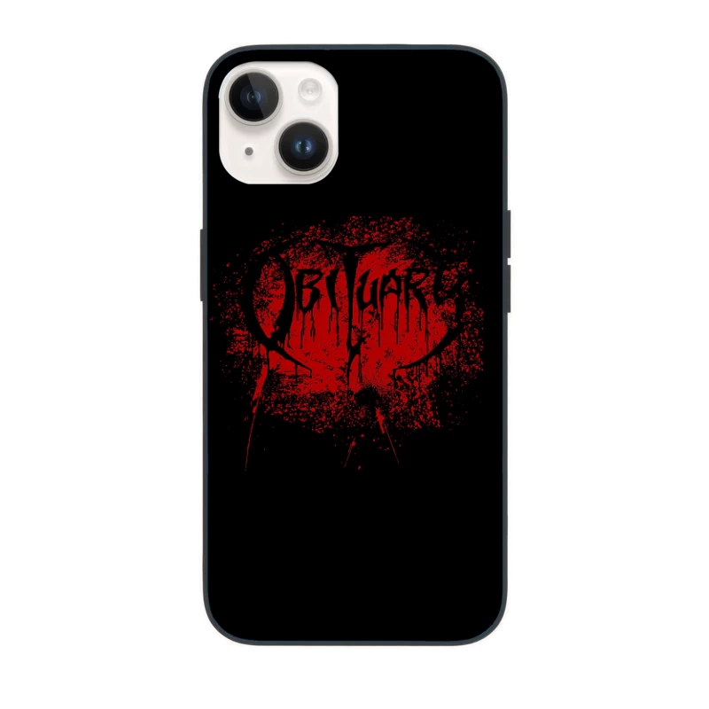 Obituary Red Blood iPhone Case