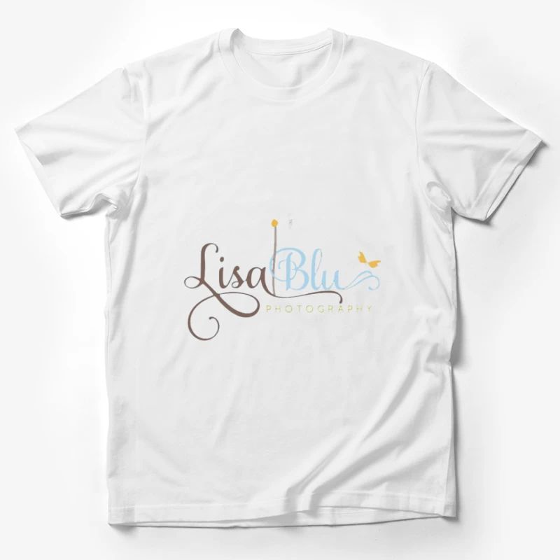Logo Lisa Blu Fotografia con Farfalla Maglietta Uomo