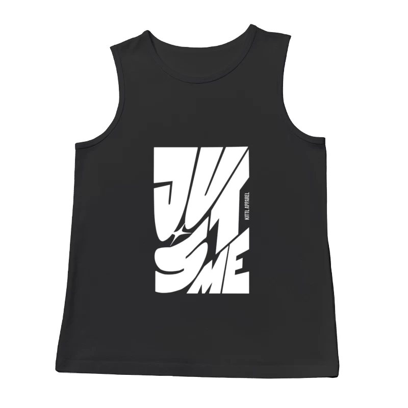 Design Typographique Dynamique en Noir et Blanc Homme Débardeur