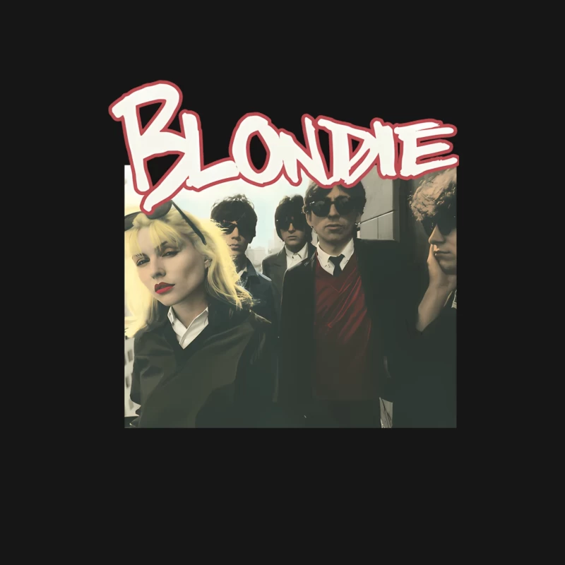 Vintage Blondie Band Album Cover from the 1970s New Wave Era Male Long Sleeve T-Shirt