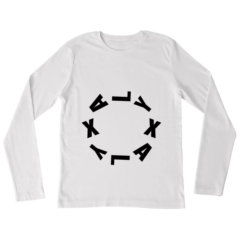 Drehendes K-Design Damen Langarm T-Shirt
