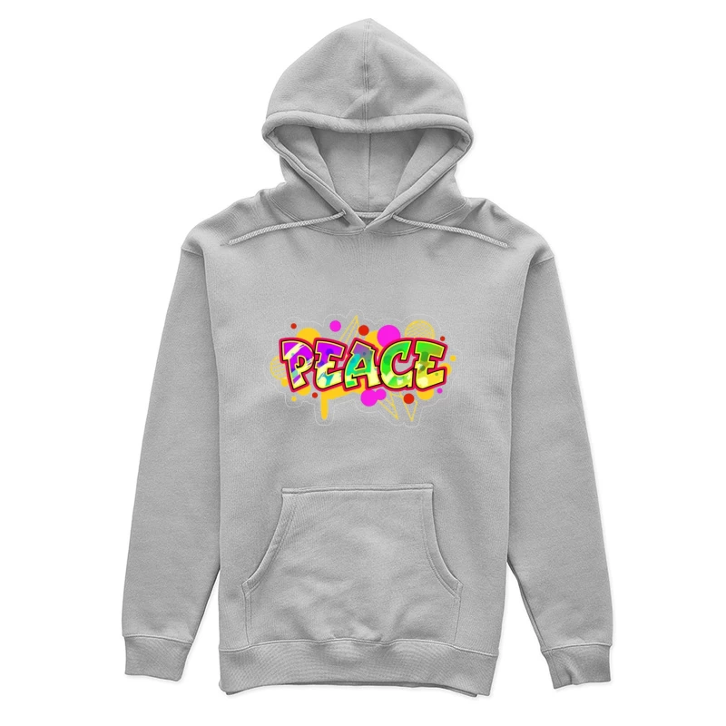 Colorful Peace Graffiti Design Female Pullover Hoodie