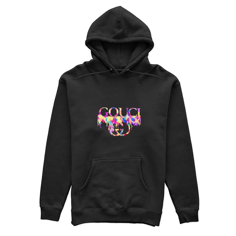 Bunte Spritzer auf Gouci Design Damen Pullover Hoodie