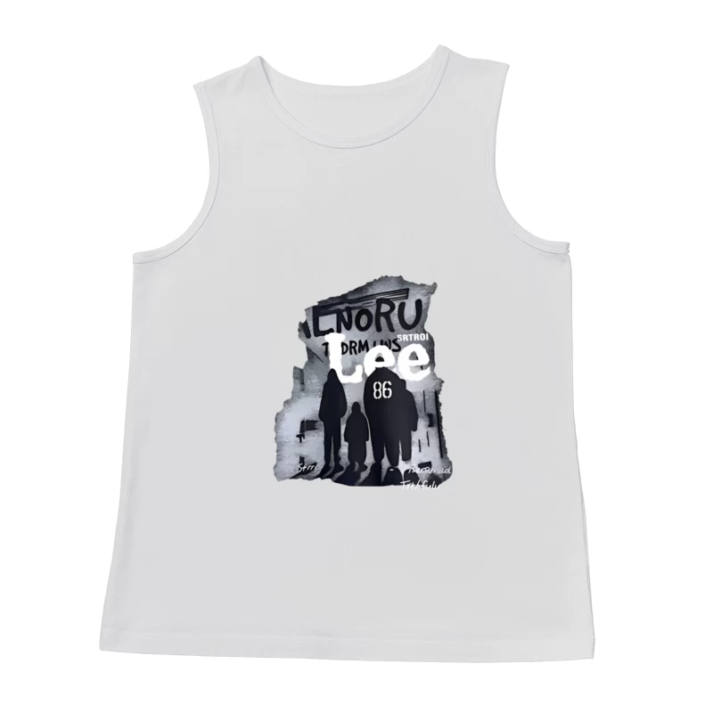 Familie Silhouette Kunstwerk Herren Tanktops