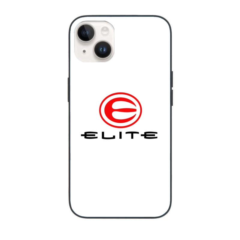 Elite Sports Brand Red and White Minimal Logo iPhone Case