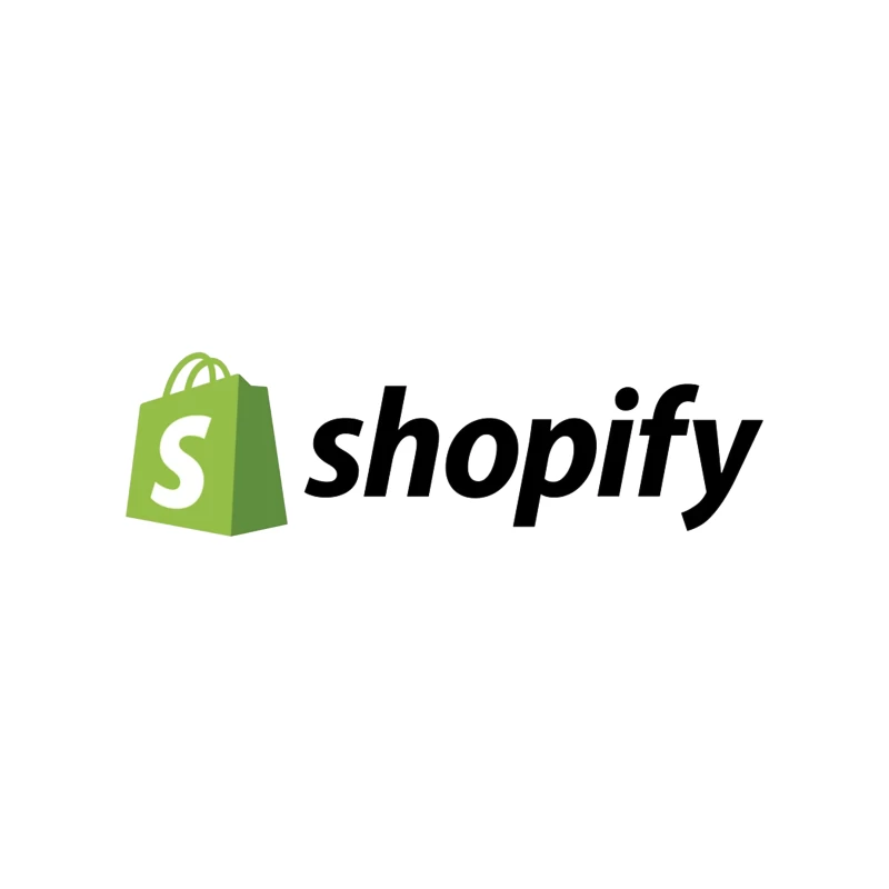 Shopify E-commerce Platform Logo with Green Shopping Bag Icon Travel Mug