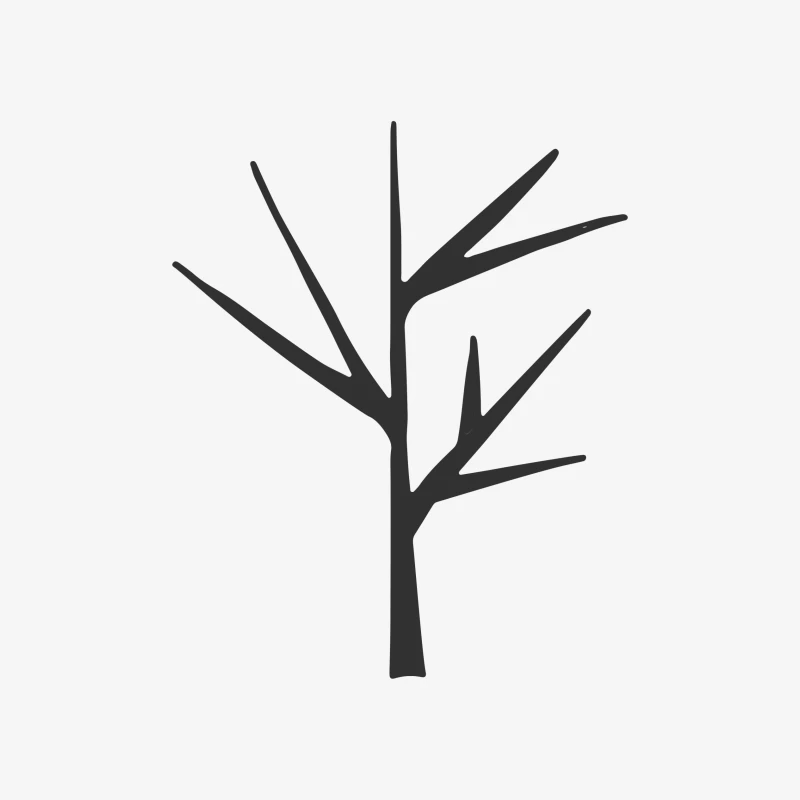 Silhouette d'arbre simple Femme Sweat-shirt à enfiler