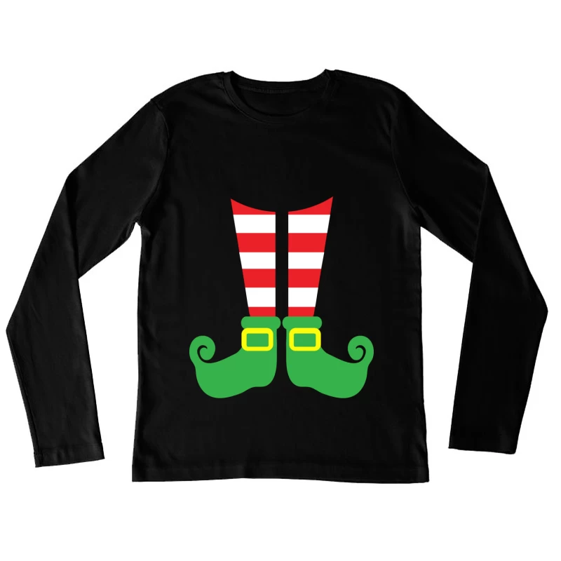 Chaussons de lutin colorés Femme Manches Longues T-Shirt