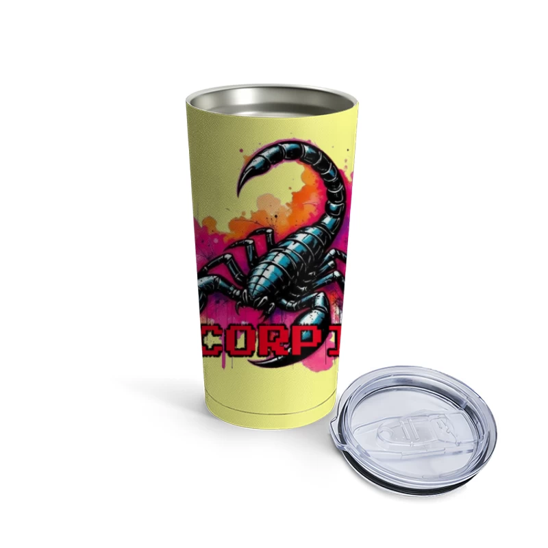 Scorpio Zodiac Art Travel Mug