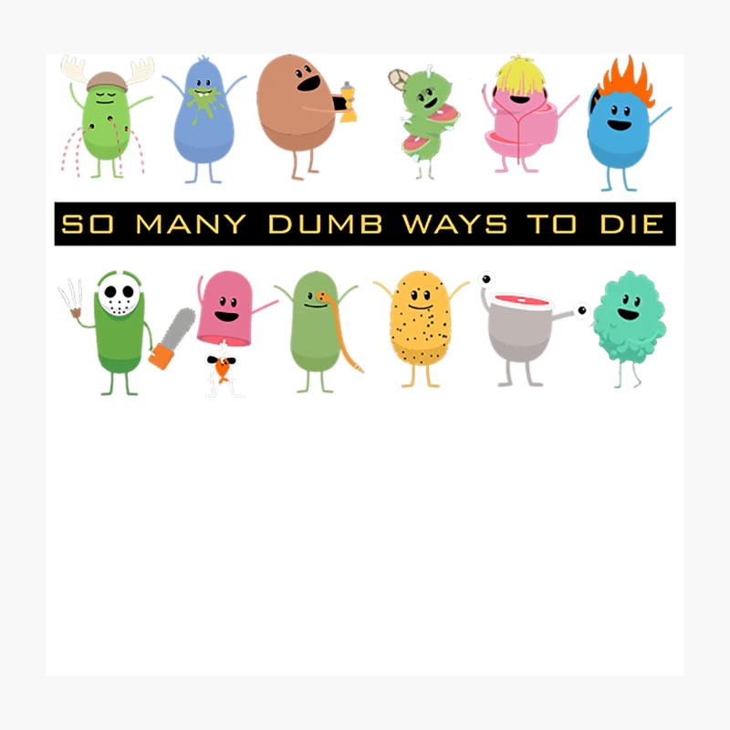 Dumb Ways to Die Throw Pillow