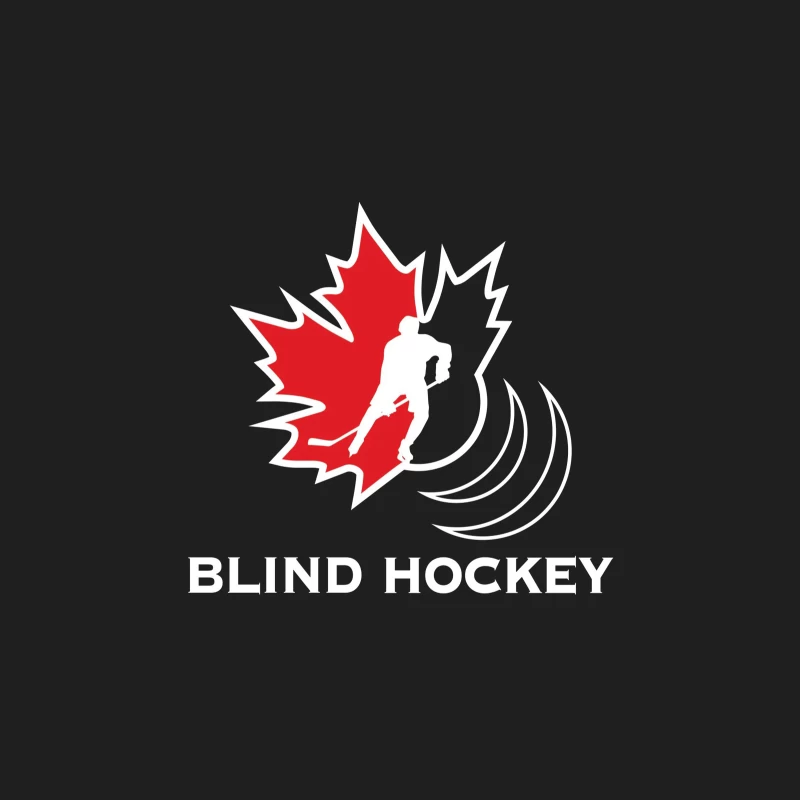 Canadian Blind Hockey Sports Logo Design Male Tank Top