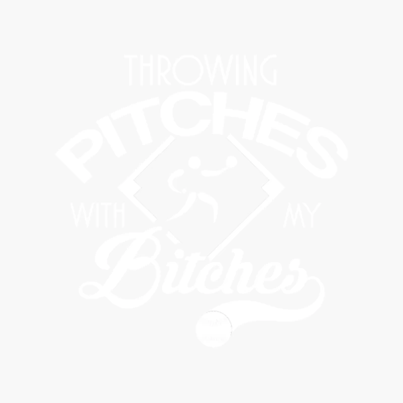 Softball - Throwing Pitches with my Bitches Cotton Tote Bag