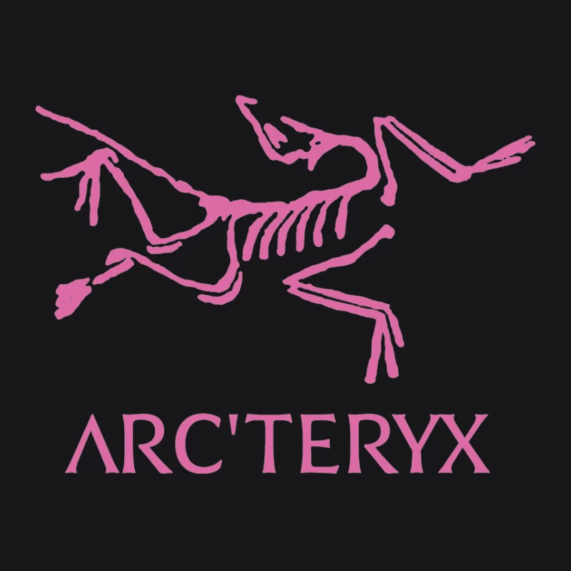 Archeopteryx Logo in Rosa Herren Pullover Hoodie