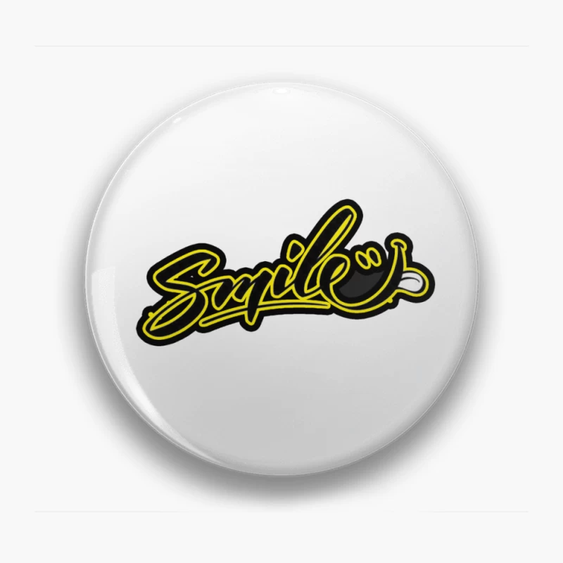 Modern Graffiti Art Design Featuring "Smile" Pin