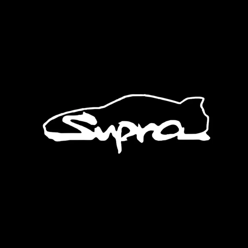 Toyota Supra Logo Minimalist Outline Design Pin