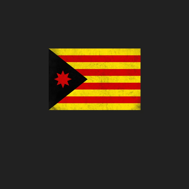 Estelada Anarquista - Vintage Faded Look Design Bucket Hat