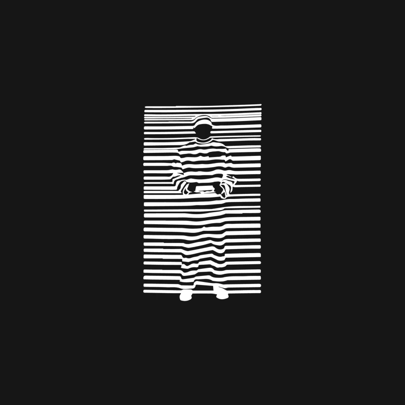 Banksy Prisoner Barcode Desk Mat
