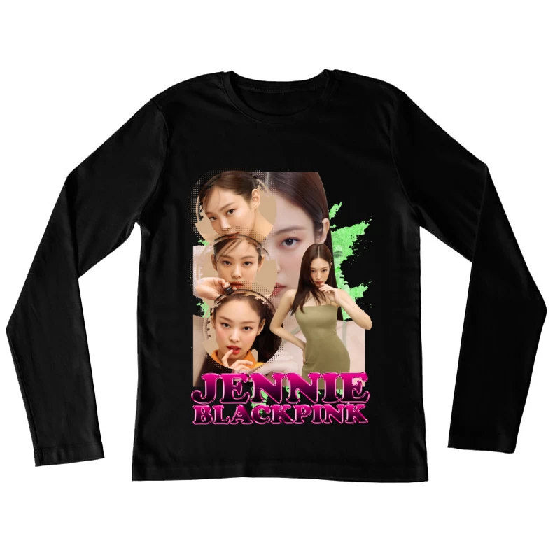 Jennie from BLACKPINK: K-pop Star and Fashion Icon Female Long Sleeve T-Shirt