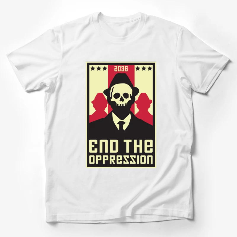 Protestation contre l'oppression en 2036 Homme T-Shirt