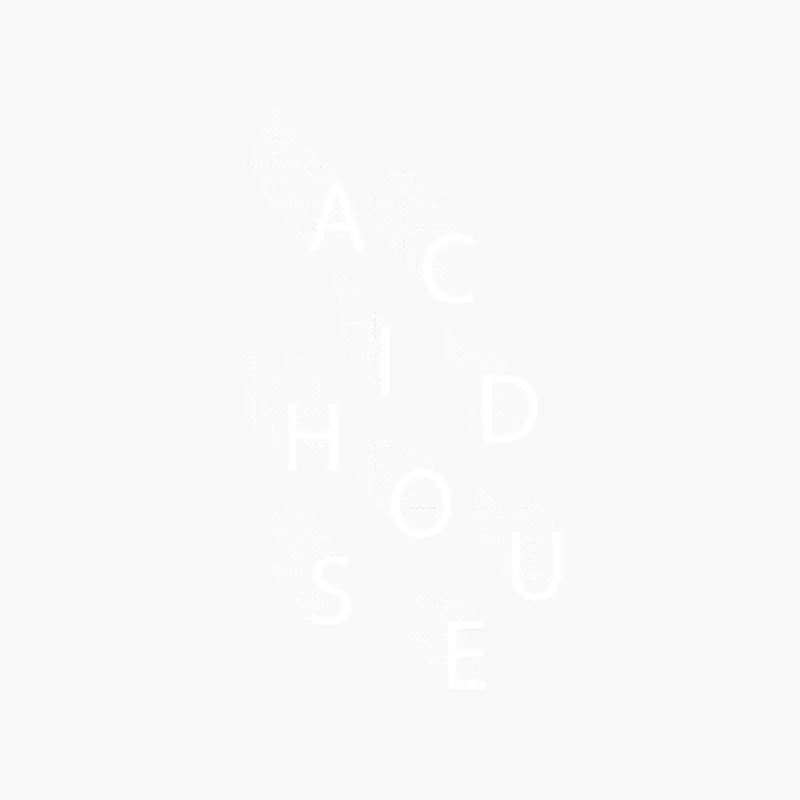 Acid House    Retro Style Typography Design Cotton Tote Bag