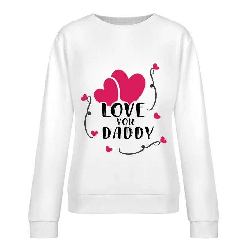 Coeurs entrelacés avec ornements Femme Sweat-shirt à enfiler