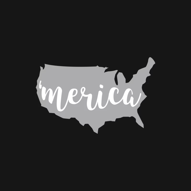 Carte des États-Unis avec 'Merica Femme Manches Longues T-Shirt
