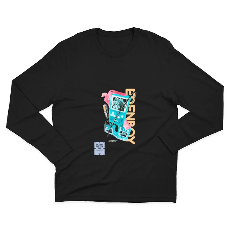 Retro Gaming-Konsole und kreative Kunst Herren Langarm T-Shirt