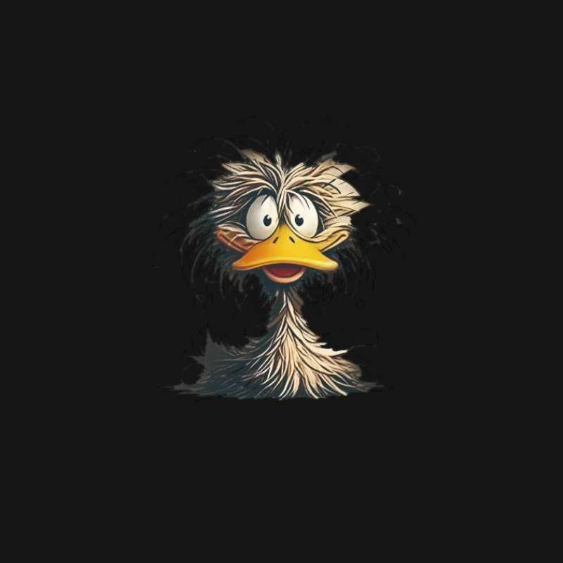 Oiseau ébouriffé et amusant Homme T-Shirt