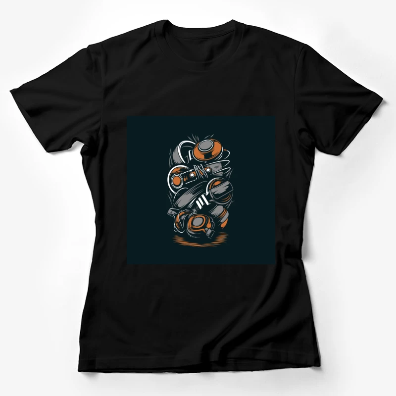 Cascade de Casques et Résistance Femme T-Shirt
