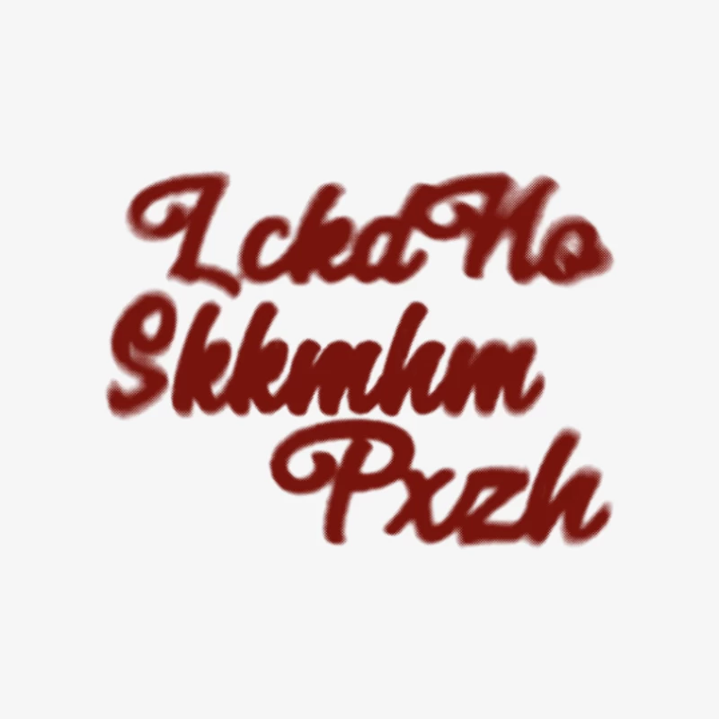 Künstlerischer roter Schriftzug Herren Pullover Sweatshirt