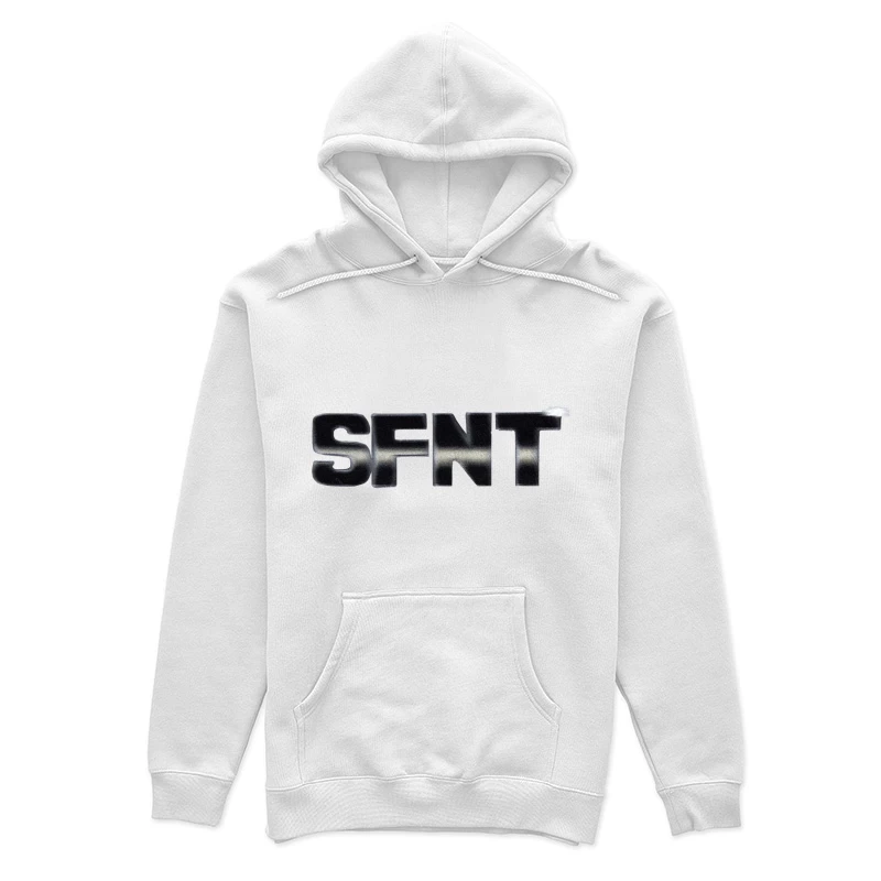 Metallisches Textdesign Damen Pullover Hoodie